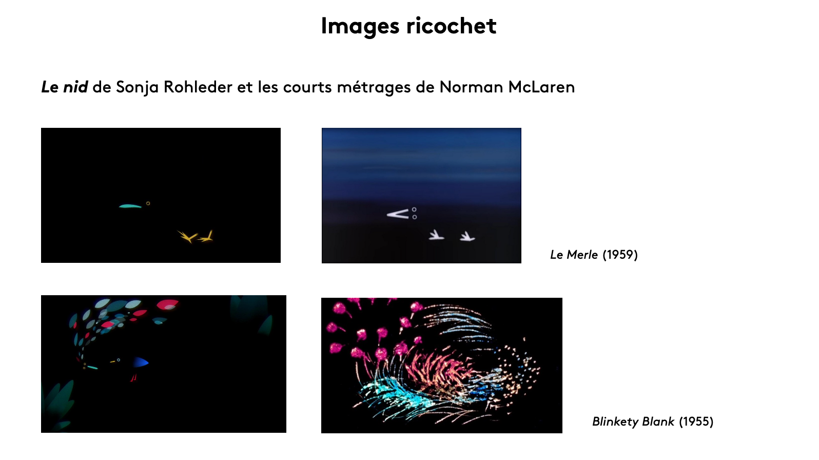 Images ricochet